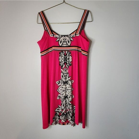 Apt 9 sundress pink print woman's size L summer beach - Picture 2 of 6